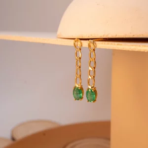 PENDIENTES VENECIA ESMERALDA
