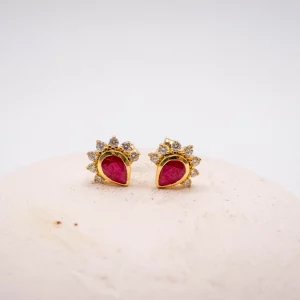 PENDIENTES TALISMAN RUBI